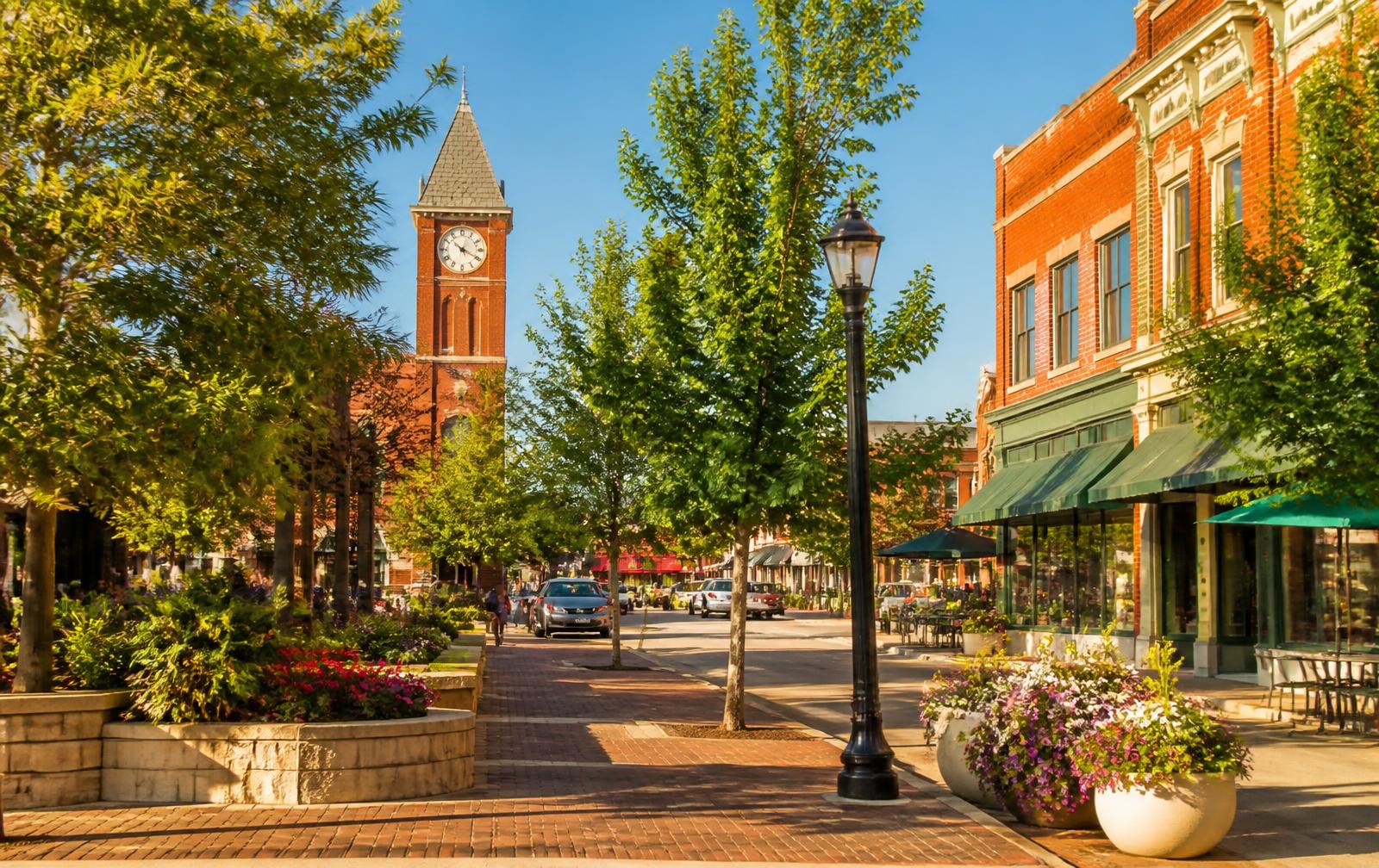 A street scene in Edmond, Oklahoma